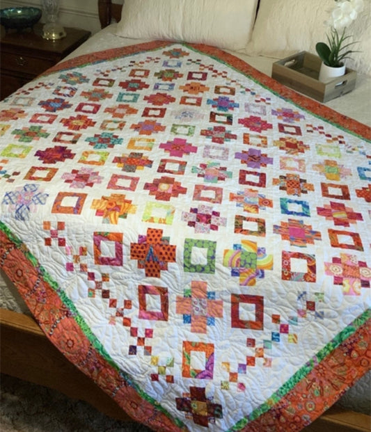 Black Cat Creations Allegro Quilt Pattern Finished Size:  69"x86"